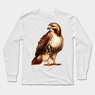 Red Tailed Hawk Bird Long Sleeve T-Shirt